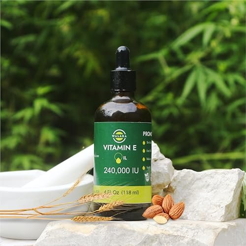 WALARA Vitamin E Oil 100% Pure 240,000 IU (4oz) - Natural, Non-GMO for Skin & Hair Avelisse
