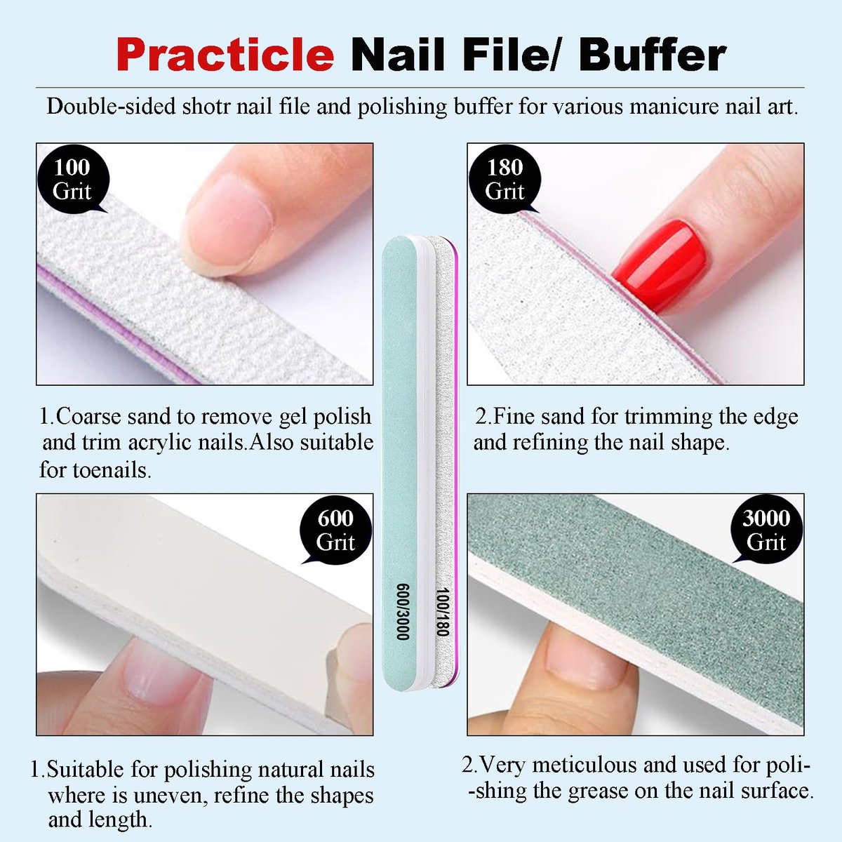 LOUINSTIC Gel Nail Polish Remover Kit – 2pcs Fast Gel Remover with Nail Files, No Soak, No Wrap, No Irritation Avelisse