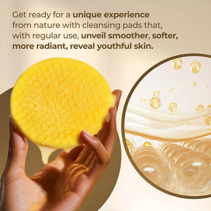 LTEPSKA Turmeric Kojic Acid Cleansing Pads - 55 Pcs Dark Spot Remover & Skin Brightening Towelettes with Vitamin C