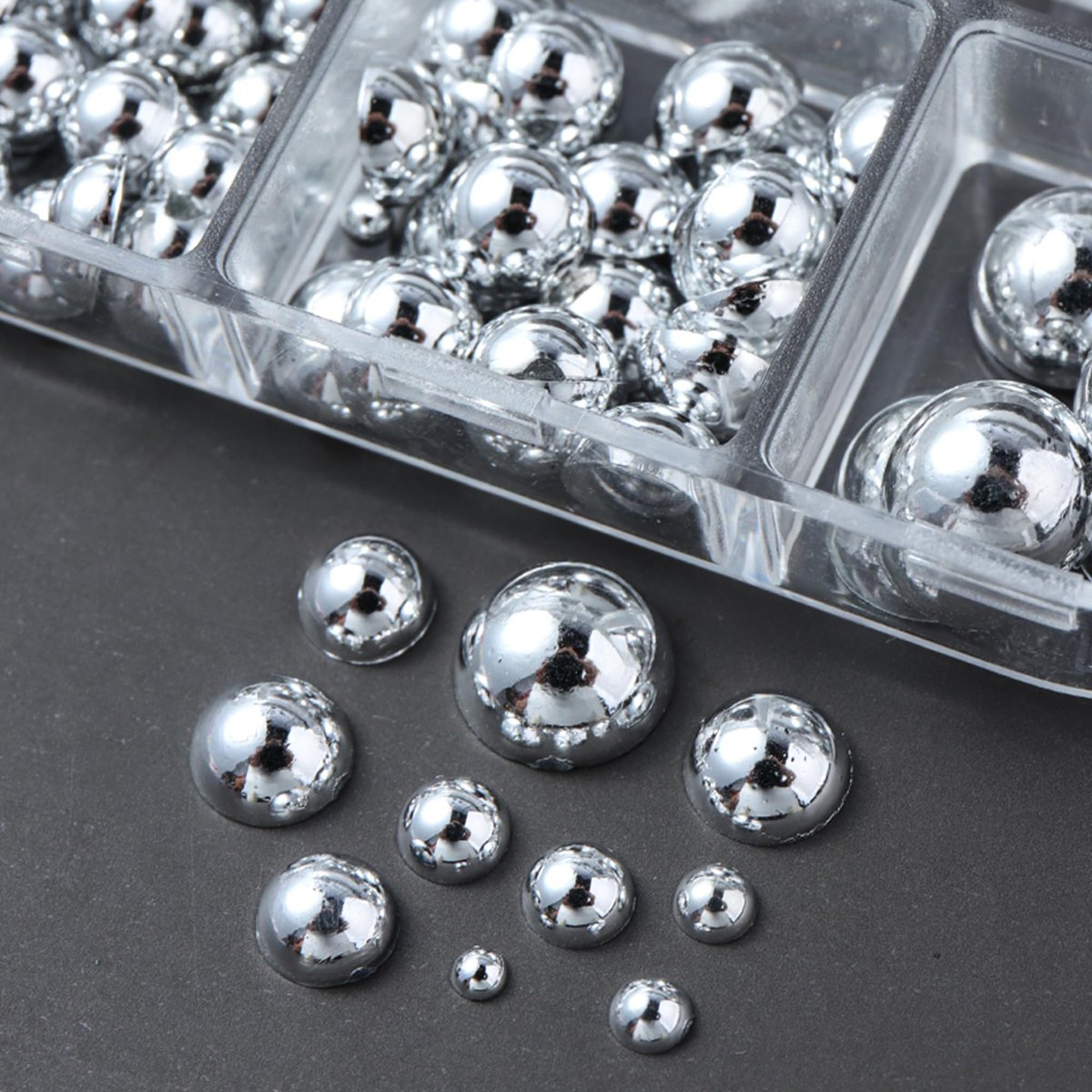 3D Mini Metal Punk Nail Art Studs Mixed Sizes Gold Black Cone Spikes Alloy Rivets Jewelry Steel Balls Jewels for Women Goth Manicure Charms Accessories DIY Crafts Decorations - görsel 7