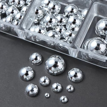3D Mini Metal Punk Nail Art Studs Mixed Sizes Gold Black Cone Spikes Alloy Rivets Jewelry Steel Balls Jewels for Women Goth Manicure Charms Accessories DIY Crafts Decorations