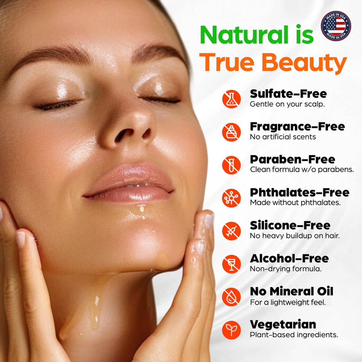SELFWISE Organic Castor Oil Face Moisturizer for Eyes, Eyelashes, Eyebrows & Wrinkles with Jojoba, Rosehip, Grapeseed, Squalane, Palmarosa, Bergamot & Vitamin E - Gentle Skin, Men & Women, 1 oz - görsel 13
