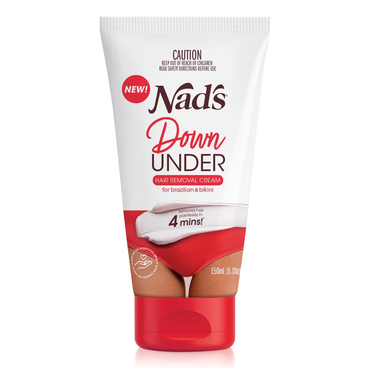 Nad's Down Under Cream for Women – Intimate Hair Removal Cream, 150 ml (5.1 Fl Oz) - görsel 1