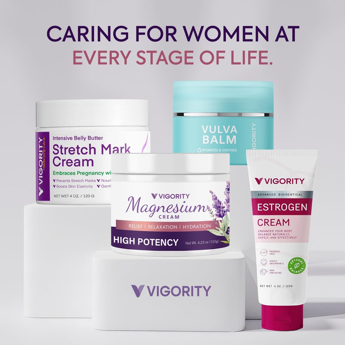 Vigority Magnesium Cream - Soothing Relief with Lavender, Vitamin E and Shea Butter, 4.23 oz Avelisse