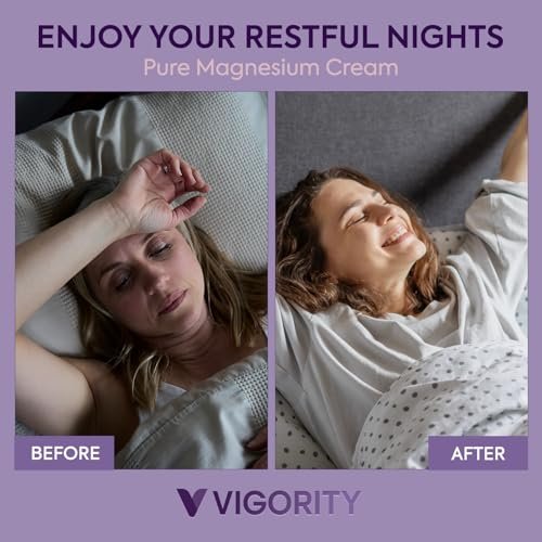 Vigority Magnesium Cream - Soothing Relief with Lavender, Vitamin E and Shea Butter, 4.23 oz Avelisse