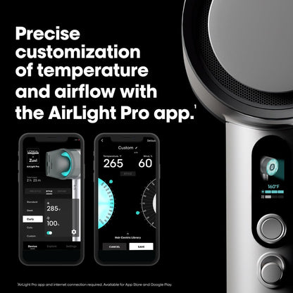 AirLight Pro Hair Dryer - Infrared Light Technology, Fast Drying for All Hair Types, Silver Avelisse
