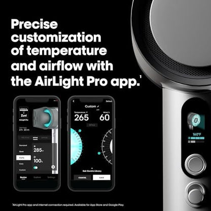 AirLight Pro Hair Dryer - Infrared Light Technology, Fast Drying for All Hair Types, Silver Avelisse