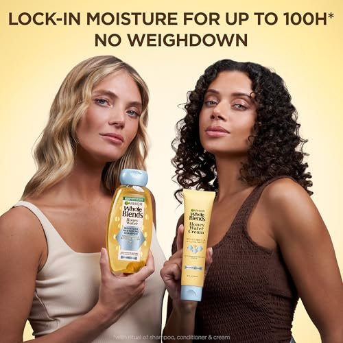 Garnier Whole Blends Honey Water Moisture Restoring Conditioner for Dry Hair & Scalp, 26.6 Fl Oz - görsel 14