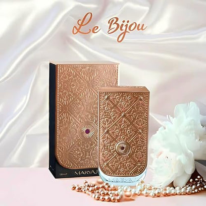 Maryaj Le Bijou Women's Eau de Parfum - Long-Lasting Floral & Woody Fragrance with Bergamot, Jasmine & Musk - 3.4 oz