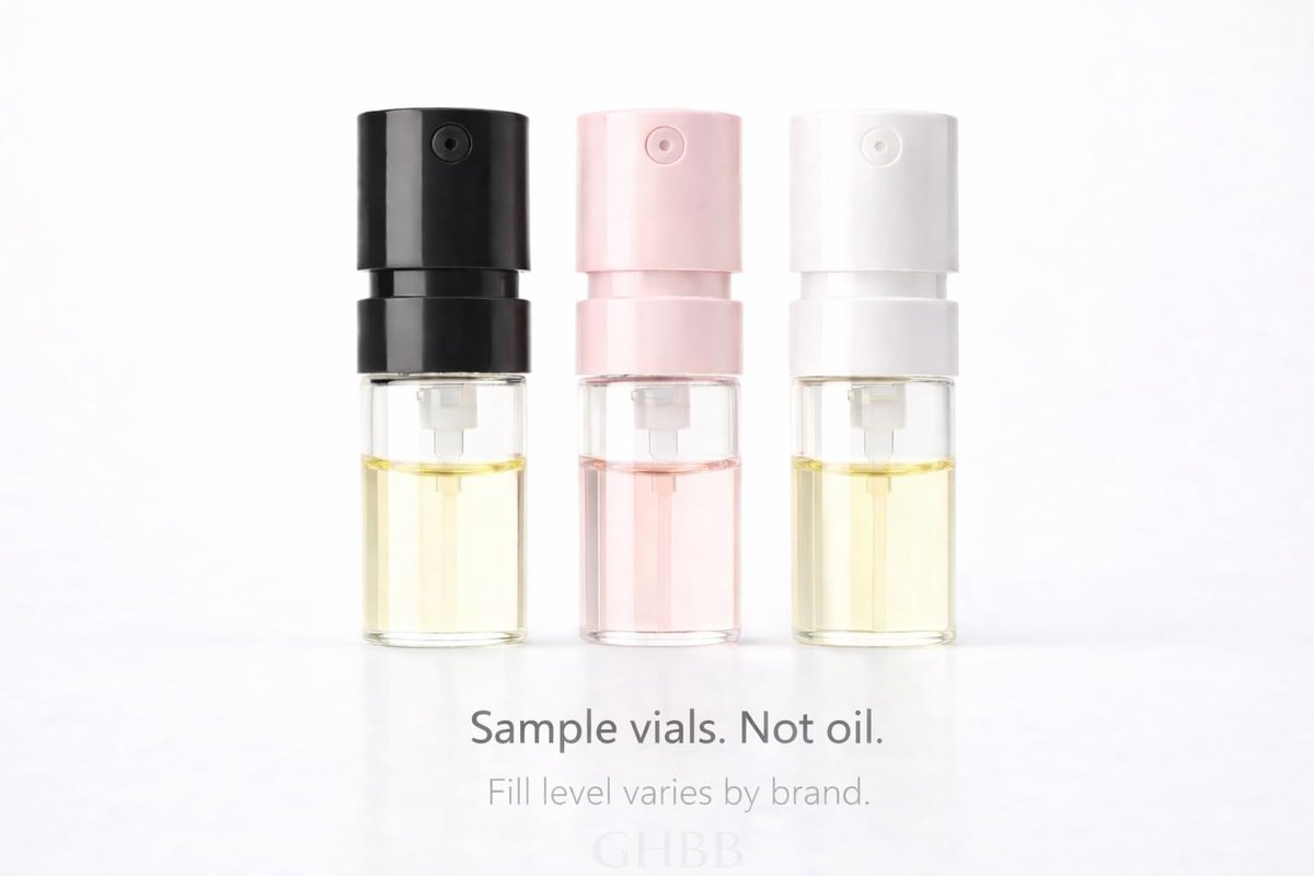 GHBB Women's Designer Perfume Sampler Lot Discovery Set - 12 Sample Vials, High End Fragrance Collection Avelisse