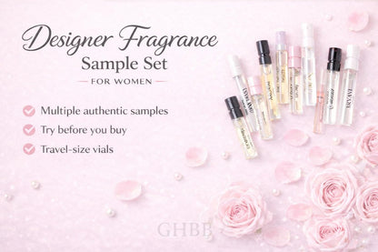 GHBB Women's Designer Perfume Sampler Lot Discovery Set - 12 Sample Vials, High End Fragrance Collection Avelisse