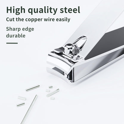 VZLYMTV Nail Clippers 4-Pieces Sharp Set – Stainless Steel Toenail Clippers for Men & Women, Professional Nail Trimmer for Seniors (Silver)