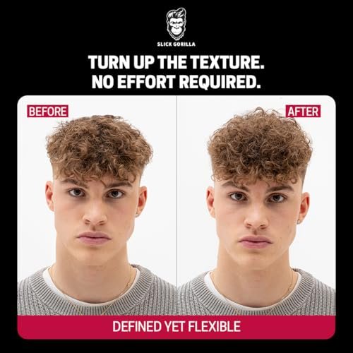 Slick Gorilla Hair Styling Texture Powder and Texture Comb - Matte Hair Powder for Men & Carbon Wide Tooth Comb for Volume, Thickening, Hold - Non-Greasy Men's Styling Products Avelisse