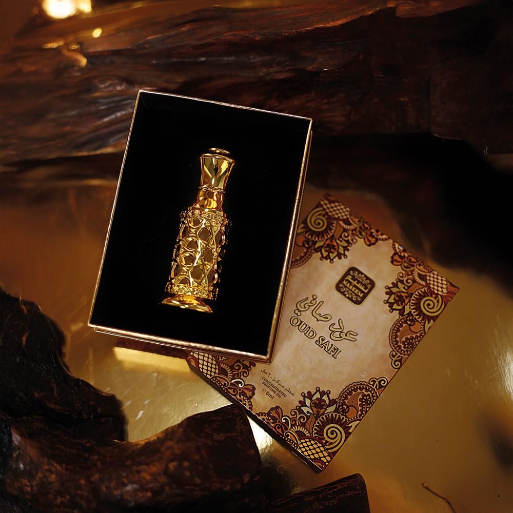 NASEEM Oud Safi Eau De Parfum Oil 6ml - Unisex Arabian Attar with Subtle Agarwood, Lavender, Spicy, and Floral Notes - Premium Perfume for Men & Women, Ideal for Daily and Special Occasions - görsel 8