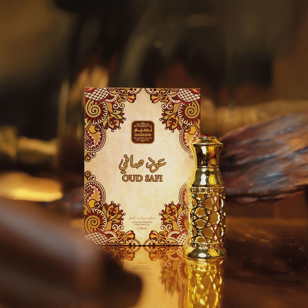 NASEEM Oud Safi Eau De Parfum Oil 6ml - Unisex Arabian Attar with Subtle Agarwood, Lavender, Spicy, and Floral Notes - Premium Perfume for Men & Women, Ideal for Daily and Special Occasions - görsel 2