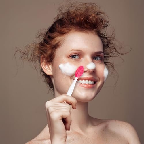 Acshio 100 Pieces Double Sided Silicone Lip Scrub Brushes – Exfoliating Lip Brush for Smoother, Fuller Lips - görsel 14