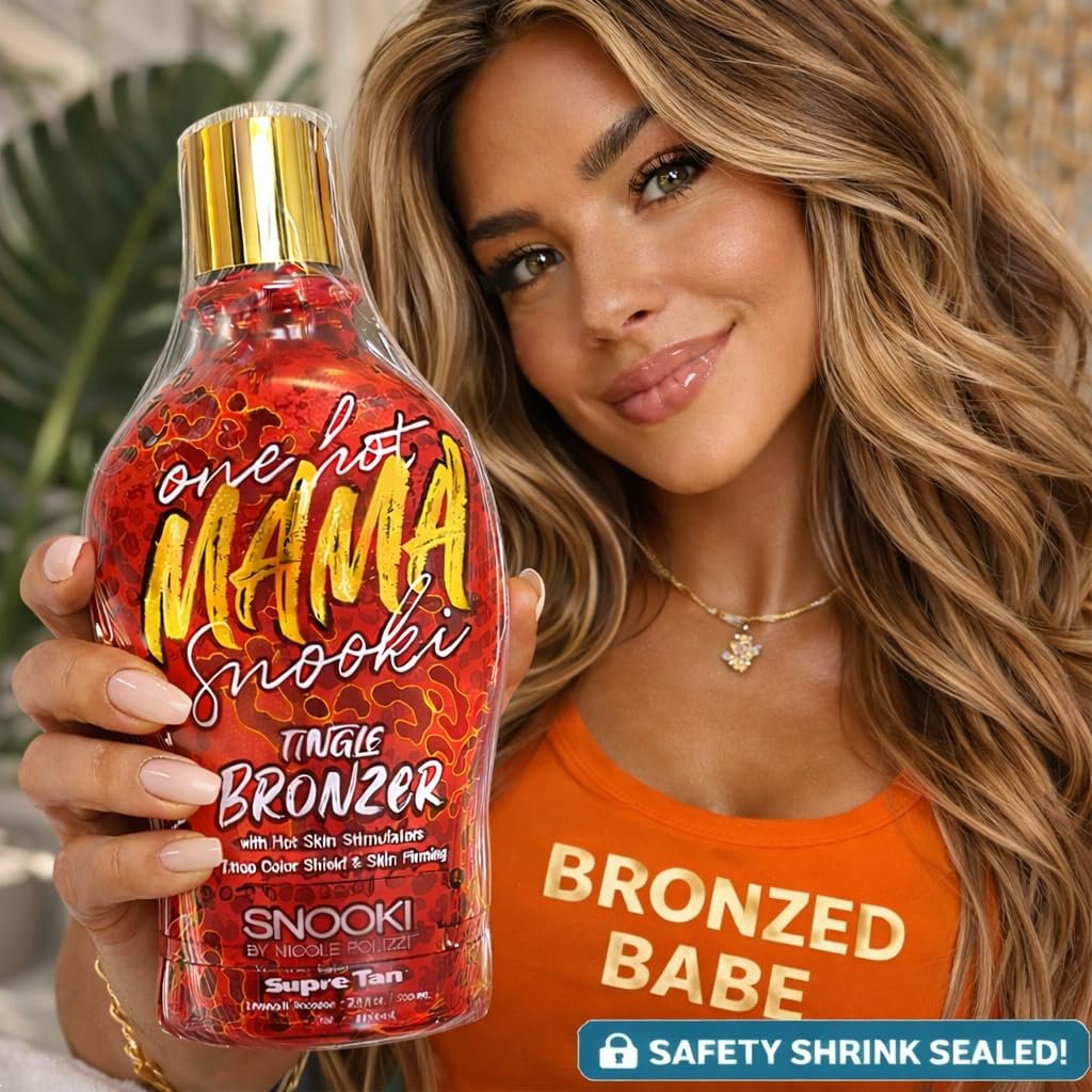 Snooki One Hot Mama Tingle Bronzer with Hot Skin Stimulators, Tattoo Color Shield & Skin Firming - 12 oz Avelisse