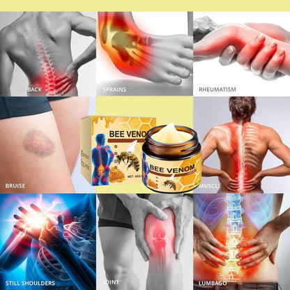 OSFRIAGE Bee Venom Joint Gel – Professional Strength Joint & Bone Cream for Back, Knee, Hands, Neck, Feet (2-Pack, 60g Each) Avelisse