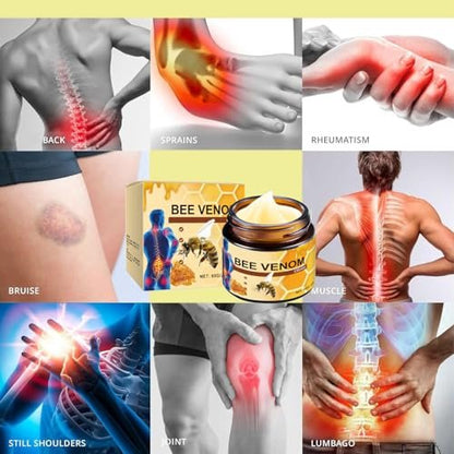 OSFRIAGE Bee Venom Joint Gel – Professional Strength Joint & Bone Cream for Back, Knee, Hands, Neck, Feet (2-Pack, 60g Each) Avelisse