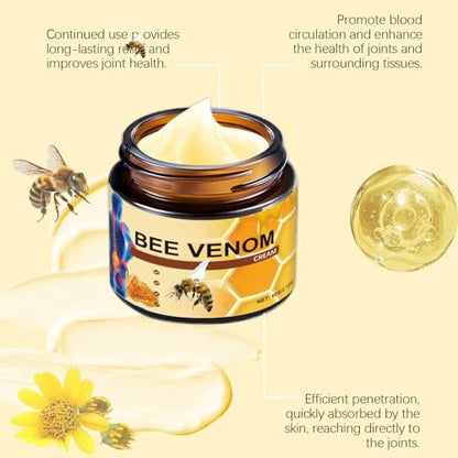 OSFRIAGE Bee Venom Joint Gel – Professional Strength Joint & Bone Cream for Back, Knee, Hands, Neck, Feet (2-Pack, 60g Each) Avelisse