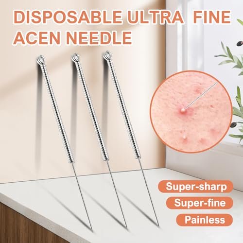 YGQQOY Professional 100pcs Disposable Pimple Needles – Acne Needle, Blackhead & Blemish Remover Tools - görsel 8
