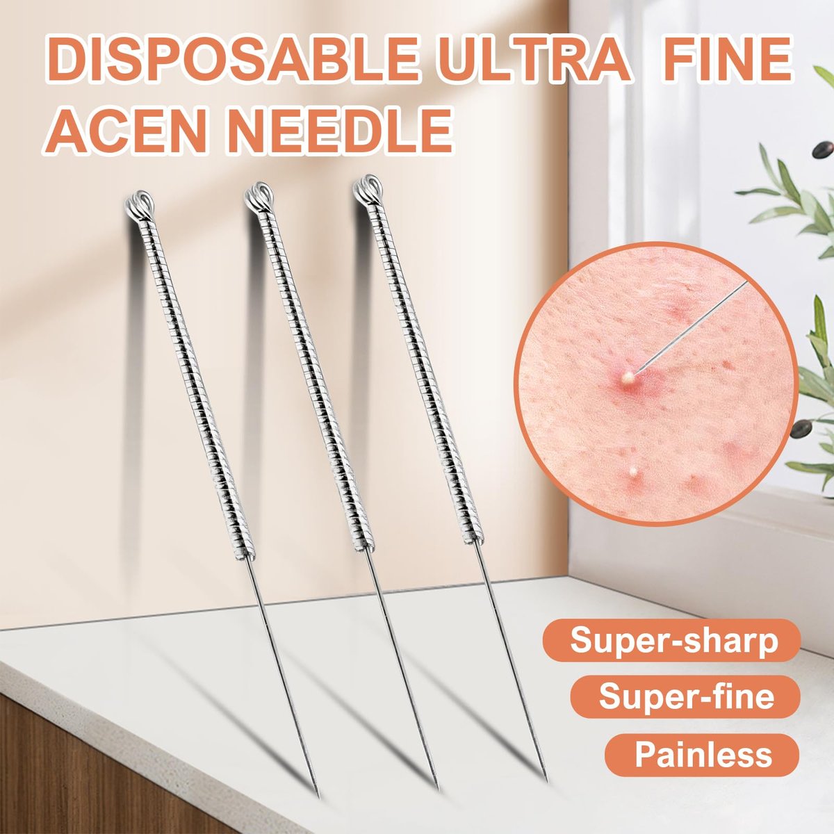 YGQQOY Professional 100pcs Disposable Pimple Needles – Acne Needle, Blackhead & Blemish Remover Tools - görsel 7
