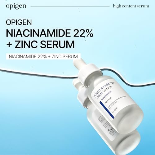 opigen Niacinamide 22% + Zinc Serum for Face – Pore Reducer, Acne Control, Skin Balancing, Korean Skincare, 1 oz - görsel 3