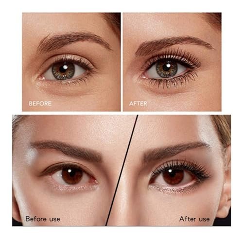 QOHNK My Amazing Lashes Mascara Black – 4D Volume & Length Silk Fiber, Long-Lasting No Smudge Mascara for Buildable Voluminous Eyelashes (4-Pack) - görsel 10