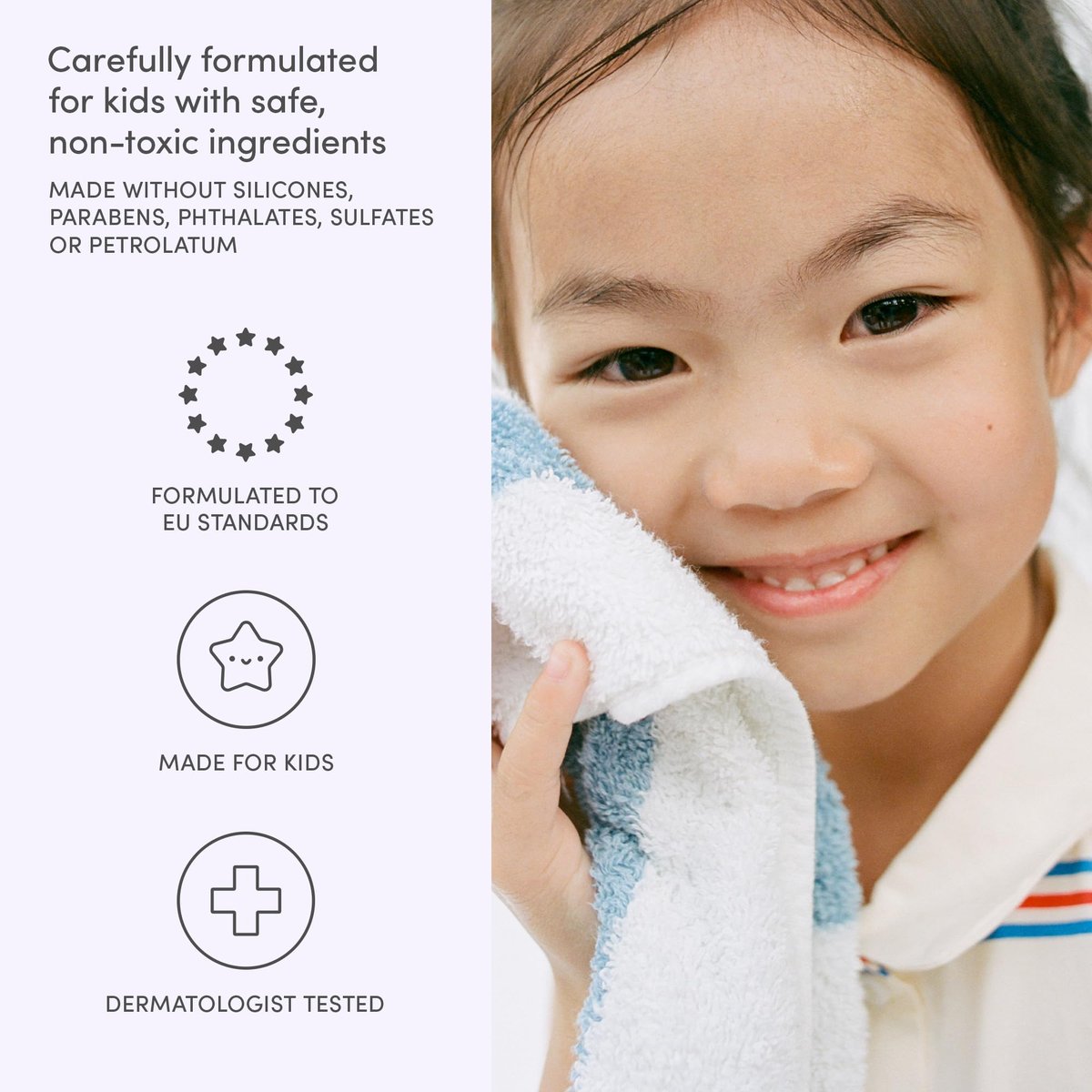 Evereden Multi-Vitamin Kids Body Wash Cool Peach | Gentle & Nourishing for Sensitive Skin | 8.5 fl oz - görsel 6