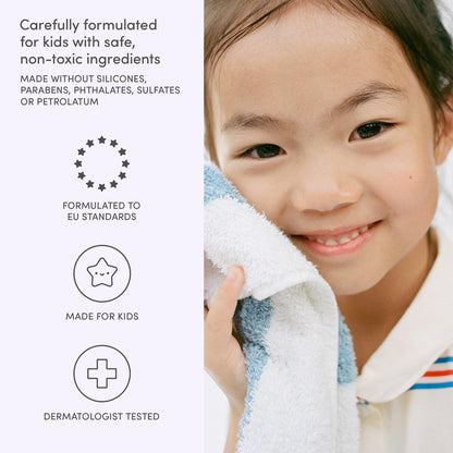 Evereden Multi-Vitamin Kids Body Wash Cool Peach | Gentle & Nourishing for Sensitive Skin | 8.5 fl oz