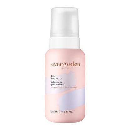 Evereden Multi-Vitamin Kids Body Wash Cool Peach | Gentle & Nourishing for Sensitive Skin | 8.5 fl oz