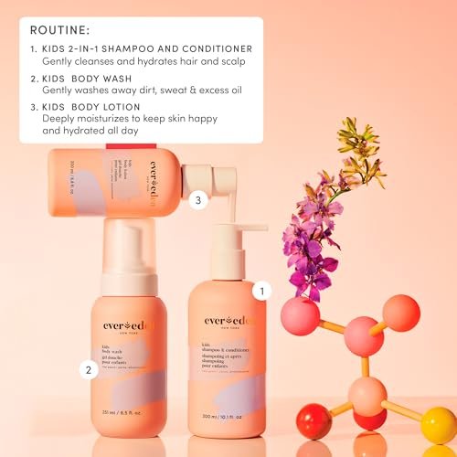 Evereden Multi-Vitamin Kids Body Wash Cool Peach | Gentle & Nourishing for Sensitive Skin | 8.5 fl oz - görsel 13
