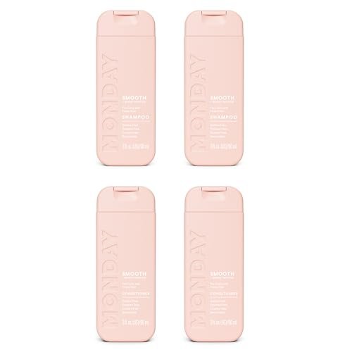 MONDAY Haircare SMOOTH Shampoo & Conditioner Set with Wheat Protein & Avocado Oil for Frizz-Prone Hair - 90 mL (Dual Set) - görsel 2