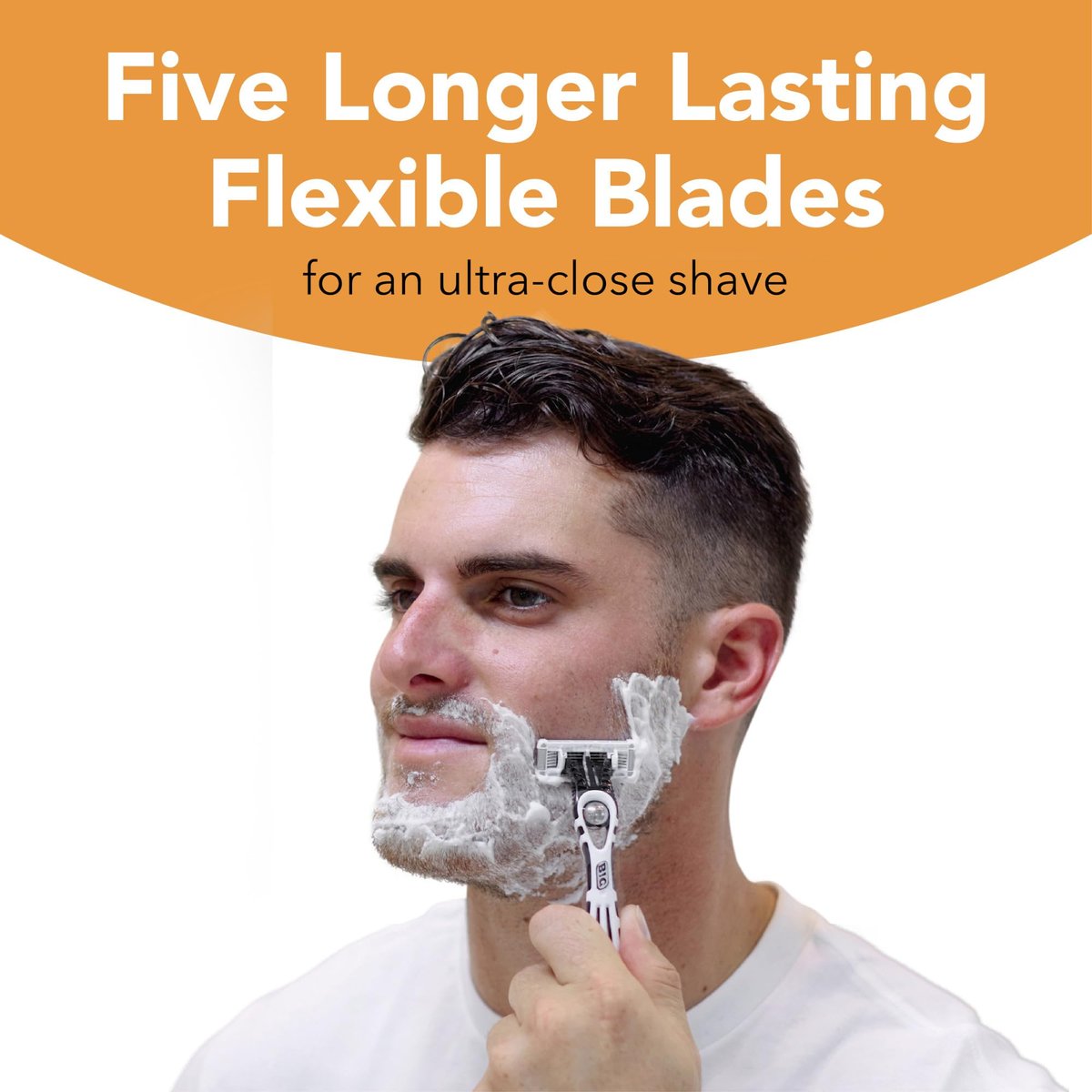 BIC Flex 5 Sensitive Men's Disposable 5-Blade Razors, Comfortable Shave, 5-Pack - görsel 7