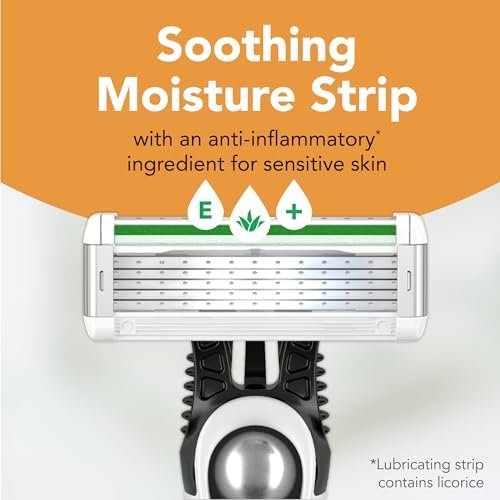 BIC Flex 5 Sensitive Men's Disposable 5-Blade Razors, Comfortable Shave, 5-Pack - görsel 10