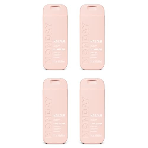 MONDAY Haircare MOISTURE Shampoo + Conditioner with Hyaluronic Acid & Shea Butter for Dry & Dull Hair - 2 Fl Oz Each (Dual Set) - görsel 2