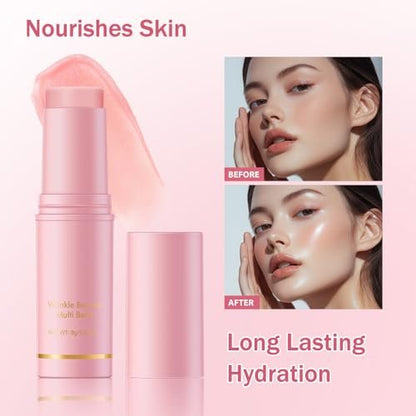 2-Pack Hydrating Multi Eye & Lip Balm Stick - Firming Under Eye Balm, Vegan & Cruelty-Free Makeup Base