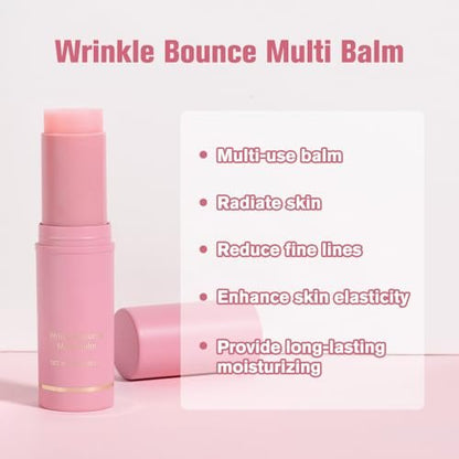 2-Pack Hydrating Multi Eye & Lip Balm Stick - Firming Under Eye Balm, Vegan & Cruelty-Free Makeup Base