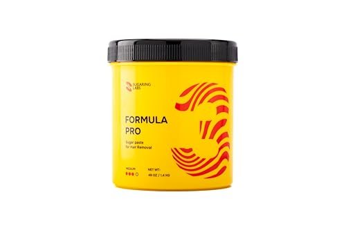 Sugaring Paste FORMULA PRO MEDIUM for Hair Removal – 49 oz/3 lb Sugar Wax Kit for All Hair Types, Brazilian, Legs, Arms Avelisse