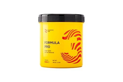 Sugaring Paste FORMULA PRO MEDIUM for Hair Removal – 49 oz/3 lb Sugar Wax Kit for All Hair Types, Brazilian, Legs, Arms Avelisse