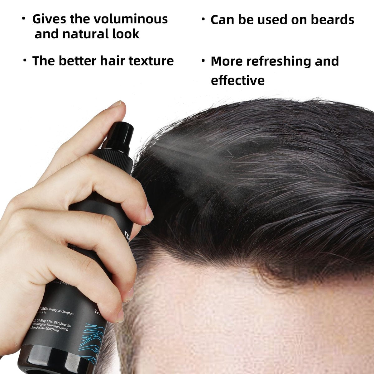 YMIR NEIL Natural Sea Salt Spray for Men – Texturizing, Volumizing Beach Waves, Fresh Scent, 6.08 fl oz Avelisse