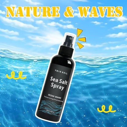 YMIR NEIL Natural Sea Salt Spray for Men – Texturizing, Volumizing Beach Waves, Fresh Scent, 6.08 fl oz Avelisse