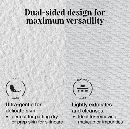 LivaClean Biodegradable Viscose Face Cloths – 50 Count Disposable Facial Towels for Sensitive Skin, Ultra Absorbent Lint-Free Towelettes for Skincare & Makeup Removal