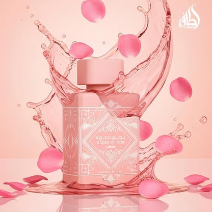 Lattafa Bade'e Al Oud Noble Blush Eau de – Exquisite Blend of Oud and Florals: The rare combination of smoky oud – Image 14