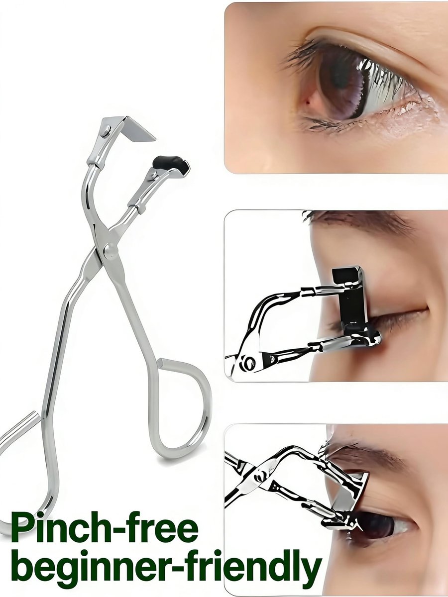 Comfort Grip Eyelash Curler for Short Lashes – Stainless Steel Lash Curler Defines and Lifts - görsel 7