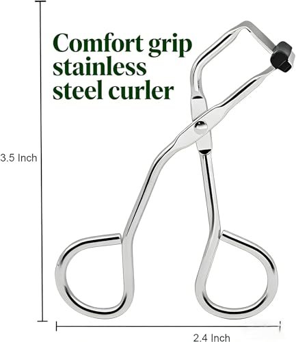 Comfort Grip Eyelash Curler for Short Lashes – Stainless Steel Lash Curler Defines and Lifts - görsel 18