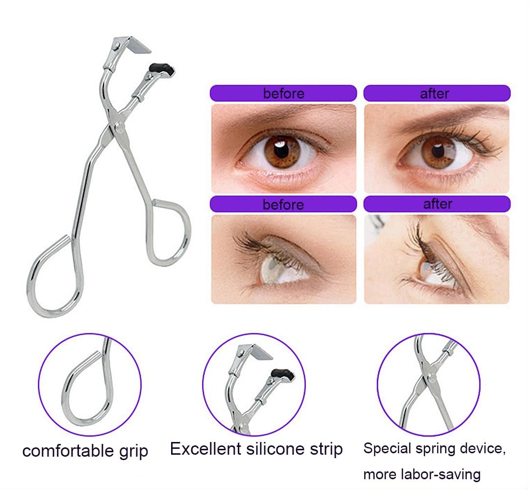 Comfort Grip Eyelash Curler for Short Lashes – Stainless Steel Lash Curler Defines and Lifts - görsel 5