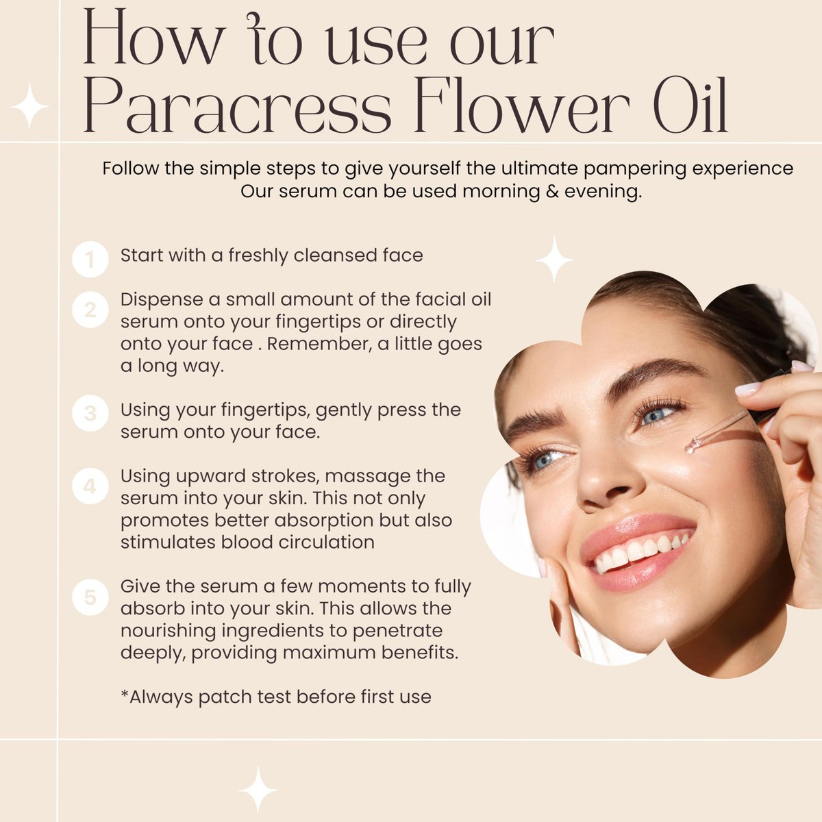 100% Organic Paracress Flower Spilanthes Facial Oil Serum - Anti-Aging & Moisturizing with MCT Coconut Oil, 1 Fl Oz Avelisse