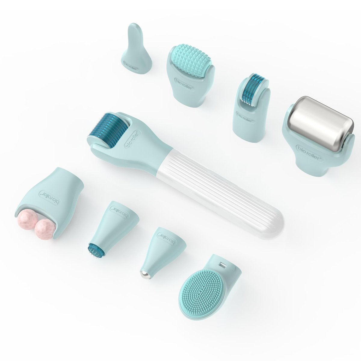 Gdbanlimi 10 in 1 Derma Roller Kit – 0.25mm Microneedling Roller with 10 Replaceable Heads and Storage Case for Facial Beauty Skin Care Avelisse