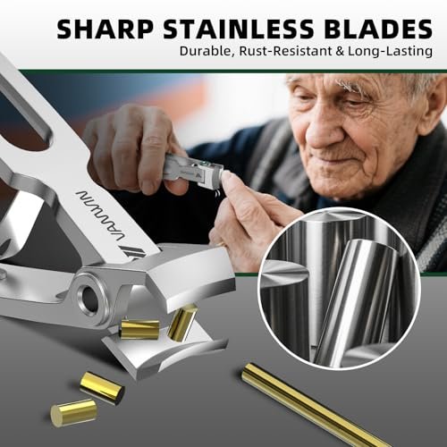 VANWIN Toenail Clippers for Seniors - Large Heavy Duty Toe Nail Clipper with 37mm Wide Opening for Thick Nails, Ingrown Nail Cutter, Stainless Steel Avelisse
